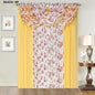 4 PCS Luxury Sheer Curtain with attached Valance (Light)