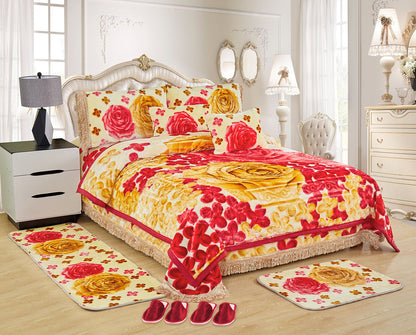 10 PCS Luxury Soft Raschel Blanket