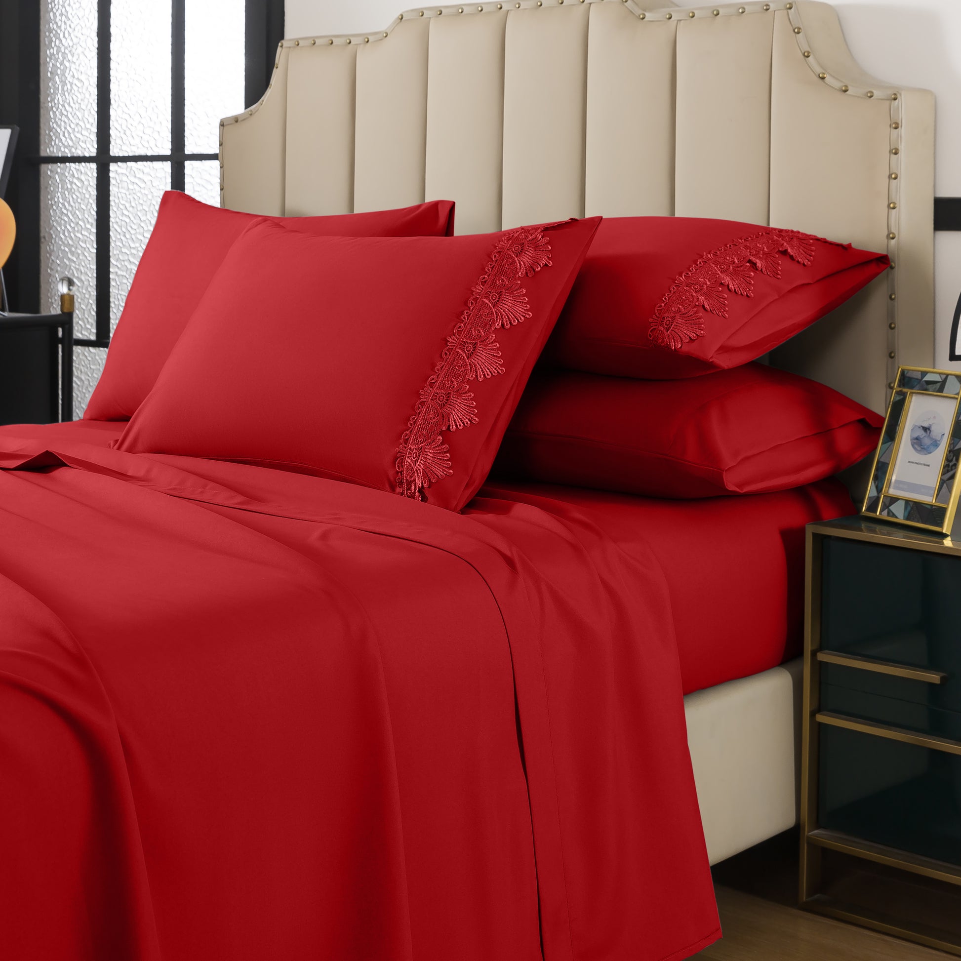 Sublime Comfort Lace 6-Piece Sheet Set — Case of 12