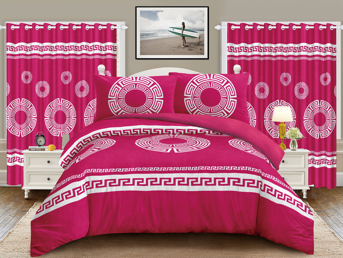 5 PC Borrego With Matching Curtains
