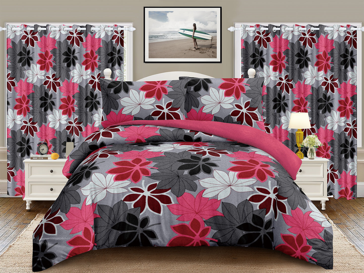 5 PC Borrego With Matching Curtains