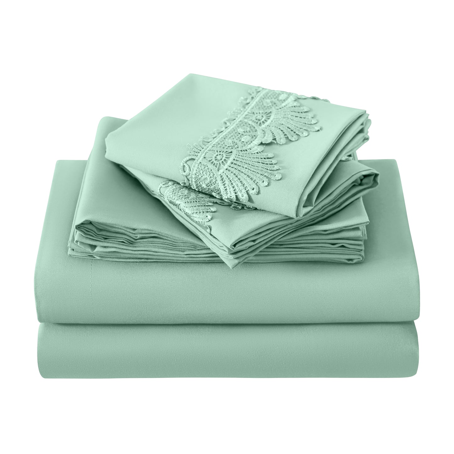 Elegant Comfort Lace 6Pcs  Sheet Set