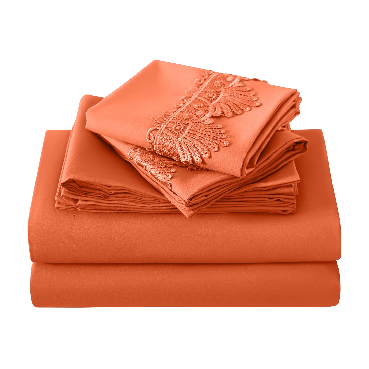 Elegant Comfort Lace 6Pcs  Sheet Set