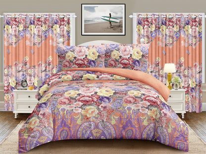 5 PC Borrego With Matching Curtains