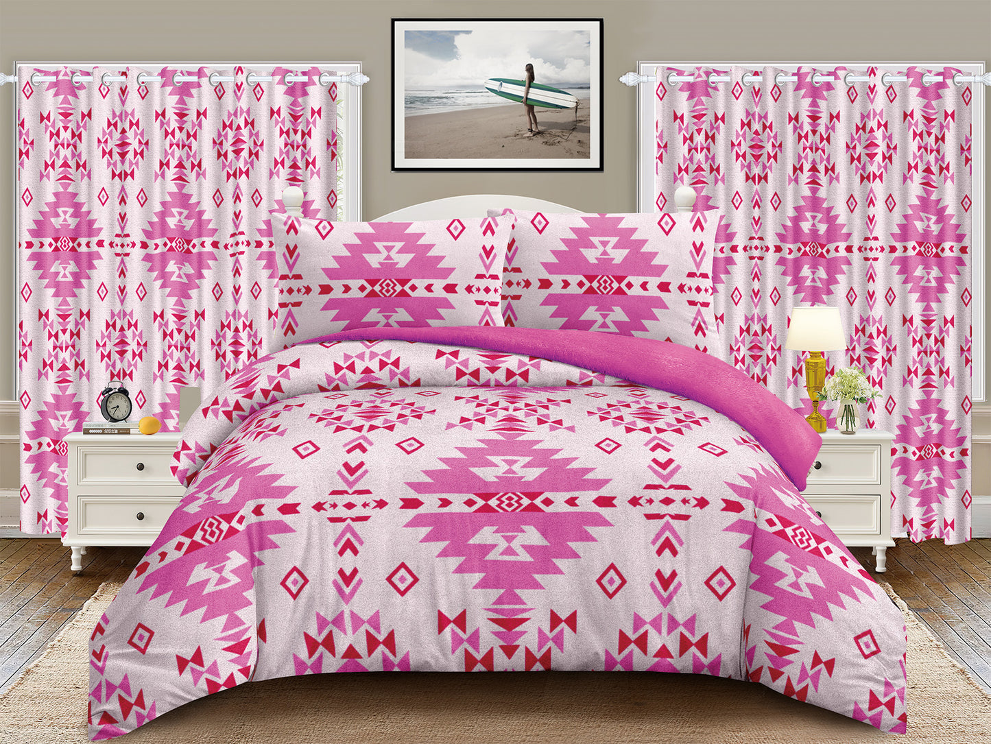 5 PC Borrego With Matching Curtains