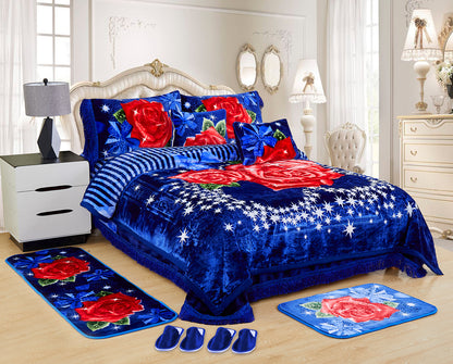 10 PCS Luxury Soft Raschel Blanket