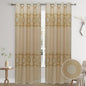 LUCILLE EMBROIDERY SHEER WITH 8 GROMMETS PANEL-SIZE 54X84 WITH BACKING