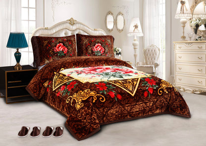 5 PCS Luxury Soft Raschel Blanket
