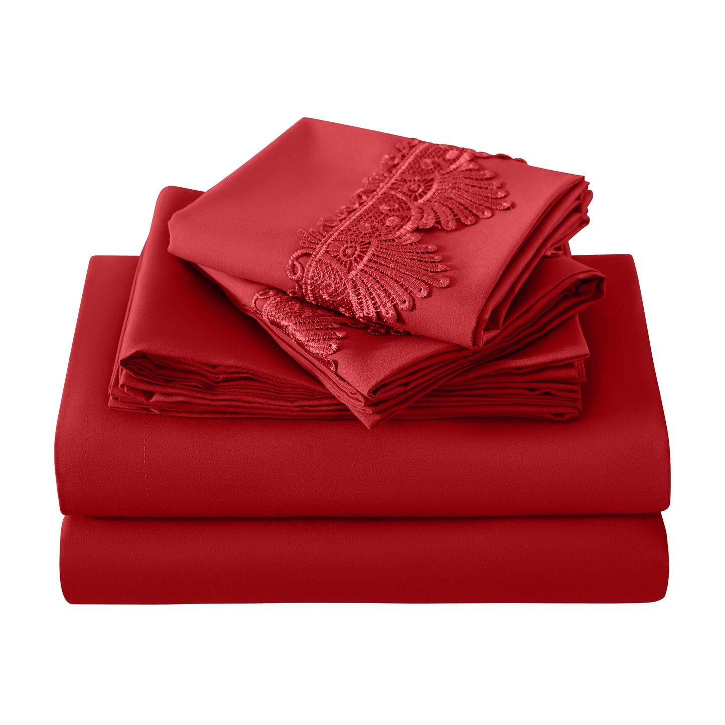 Elegant Comfort Lace 6Pcs  Sheet Set