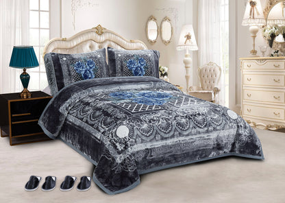 5 PCS Luxury Soft Raschel Blanket