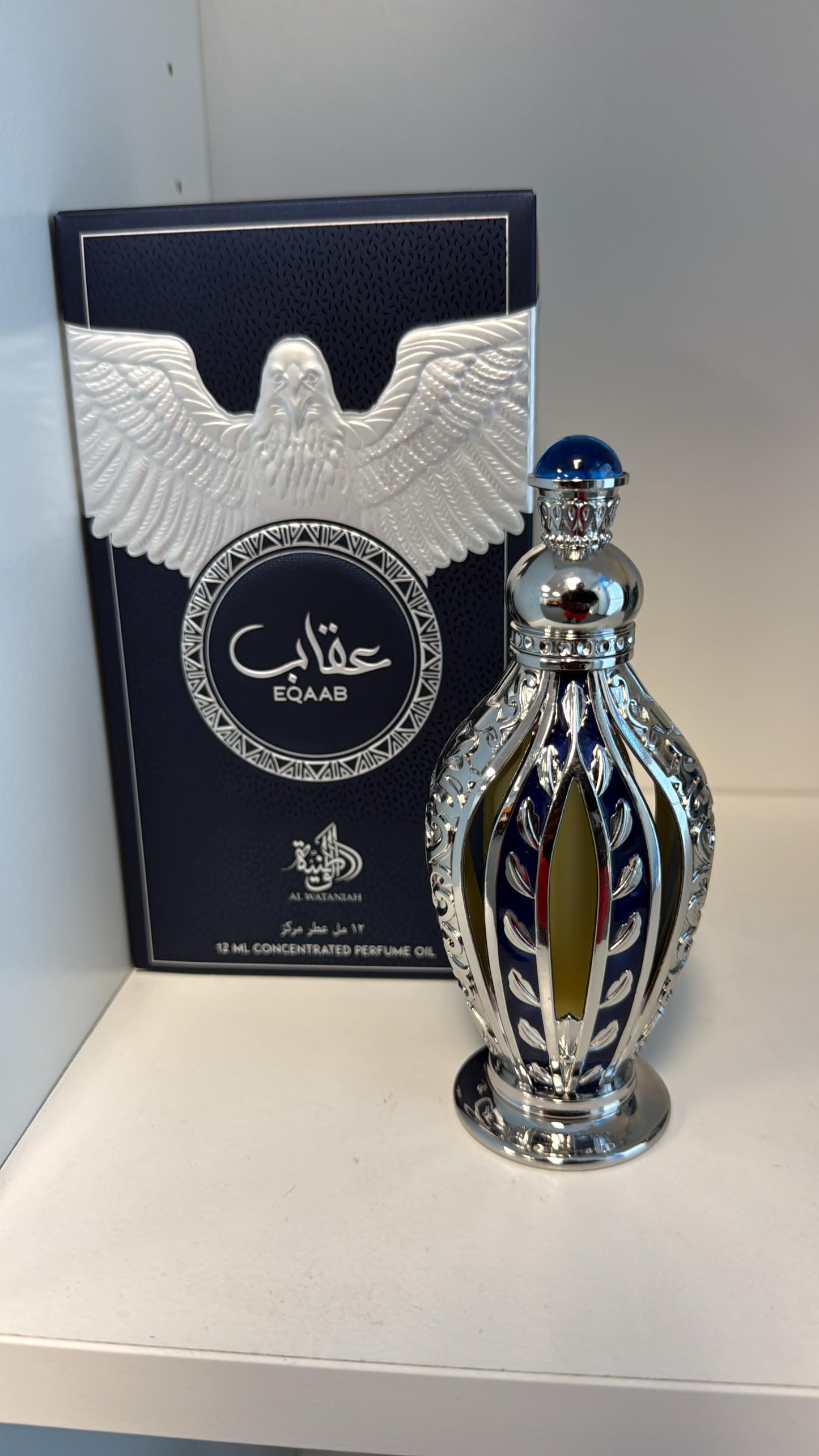 Al Wataniah Eqaab 12ml concentrated perfume oil bottle