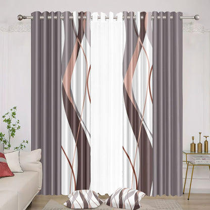 7pcs Grand Diva Window Curtains Set | 54”x 84"