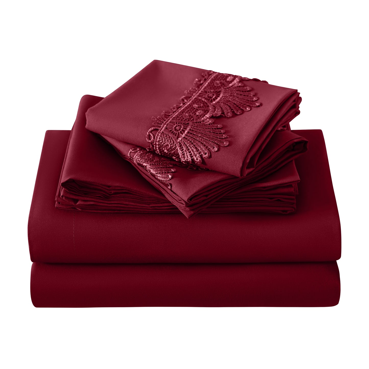Elegant Comfort Lace 6Pcs  Sheet Set