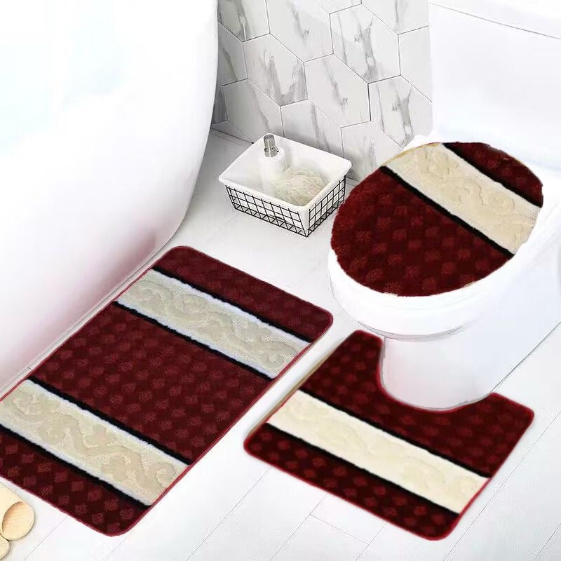 3PCS YASMIN BATH MATT SET 12 SETS PER BOX ASSORTED