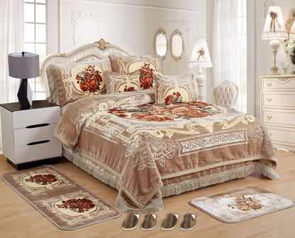 10 PCS Luxury Soft Raschel Blanket