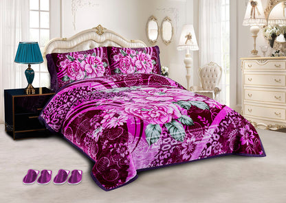 5 PCS Luxury Soft Raschel Blanket