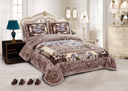 5 PCS Luxury Soft Raschel Blanket