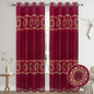 LUCILLE EMBROIDERY SHEER WITH 8 GROMMETS PANEL-SIZE 54X84 WITH BACKING