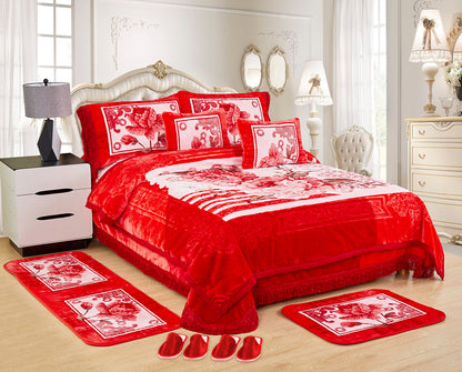 10 PCS Luxury Soft Raschel Blanket