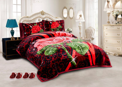 5 PCS Luxury Soft Raschel Blanket