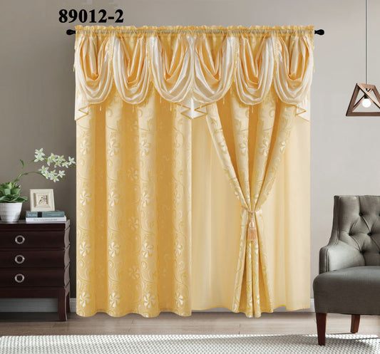 Melody Jacquard Luxurious  Window Curtain ( In PVC Bag)