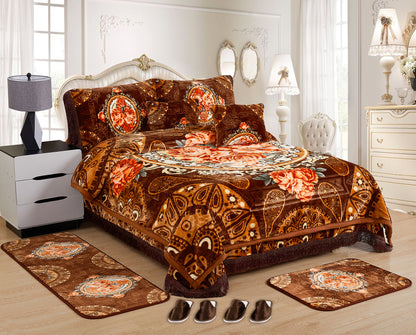10 PCS Luxury Soft Raschel Blanket