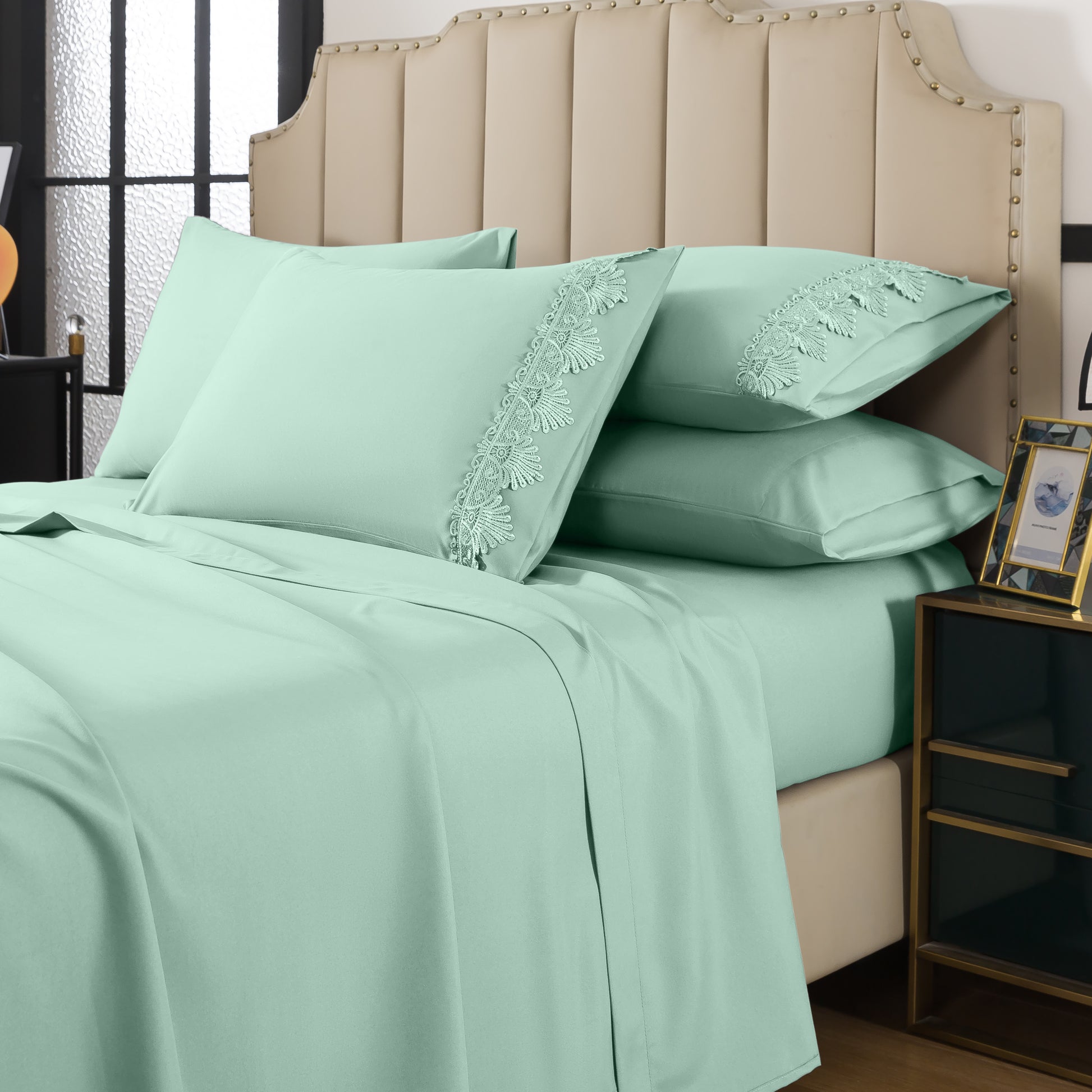 Sublime Comfort Lace sheet set — assorted colors