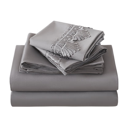 Elegant Comfort Lace 6Pcs  Sheet Set