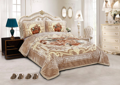 5 PCS Luxury Soft Raschel Blanket