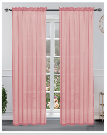 Hollywood 8 grommets solid sheer panel 84 inches