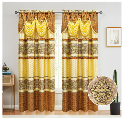 Judy Jacquard Panel With Valance 54x84