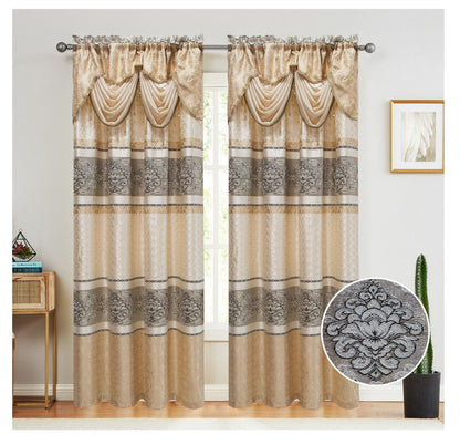 Judy Jacquard Panel With Valance 54x84