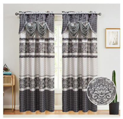 Judy Jacquard Panel With Valance 54x84