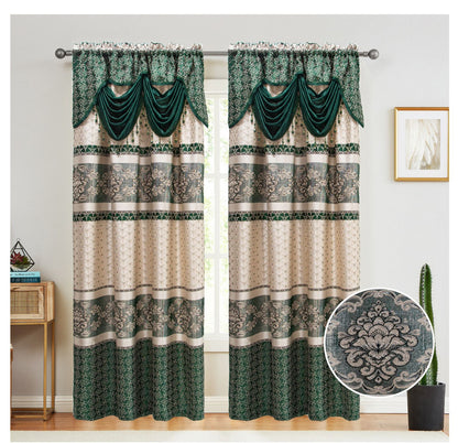 Judy Jacquard Panel With Valance 54x84