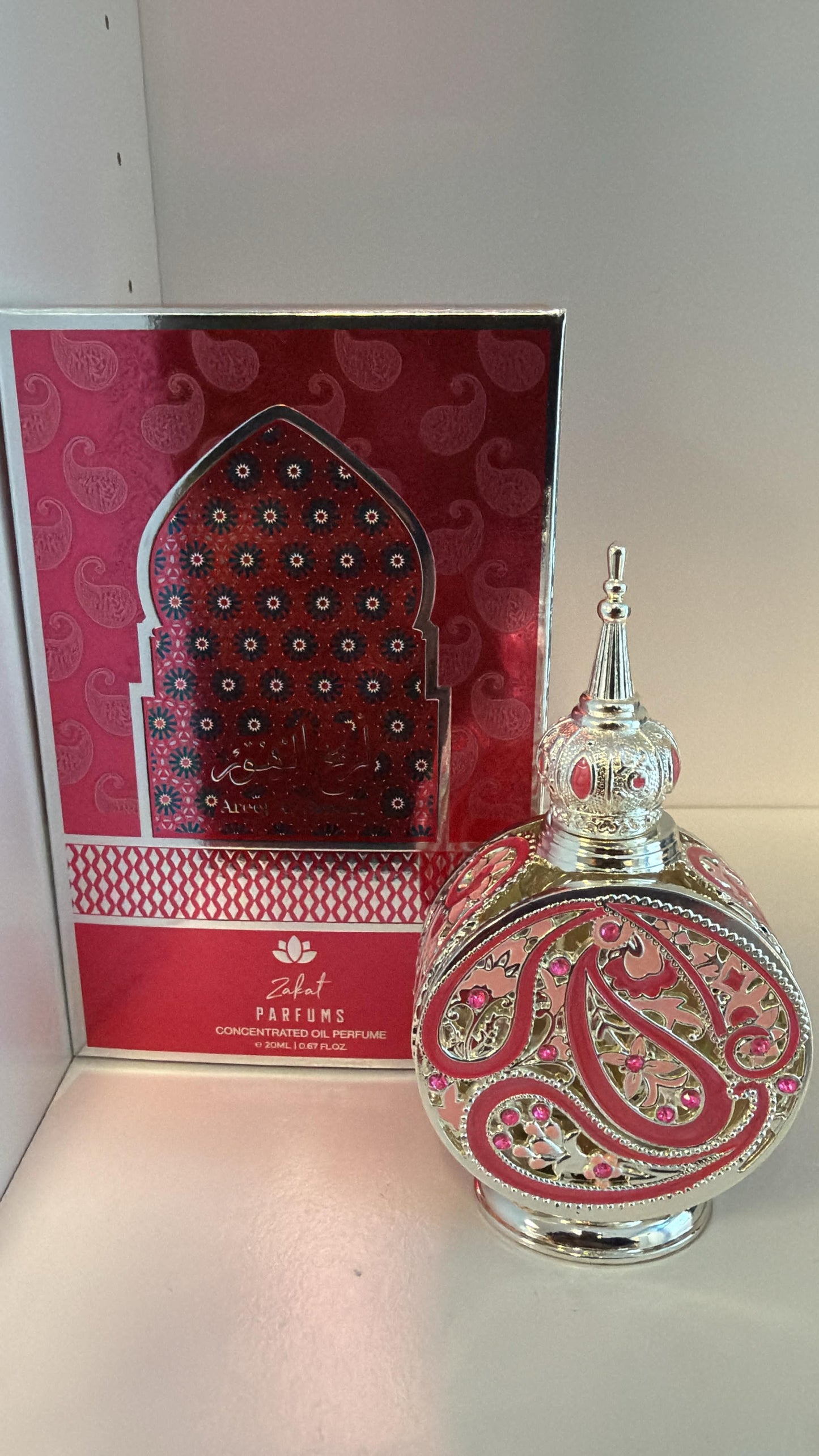 Zakat Areej Al Zohour 20ml concentrated perfume oil bottle