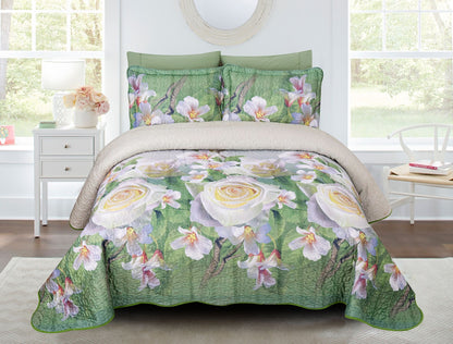 SHAAM Plush Bedspread Set